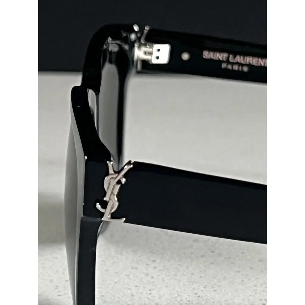 Saint Laurent SLM68 Black Grey Sunglasses - Picture 7 of 10